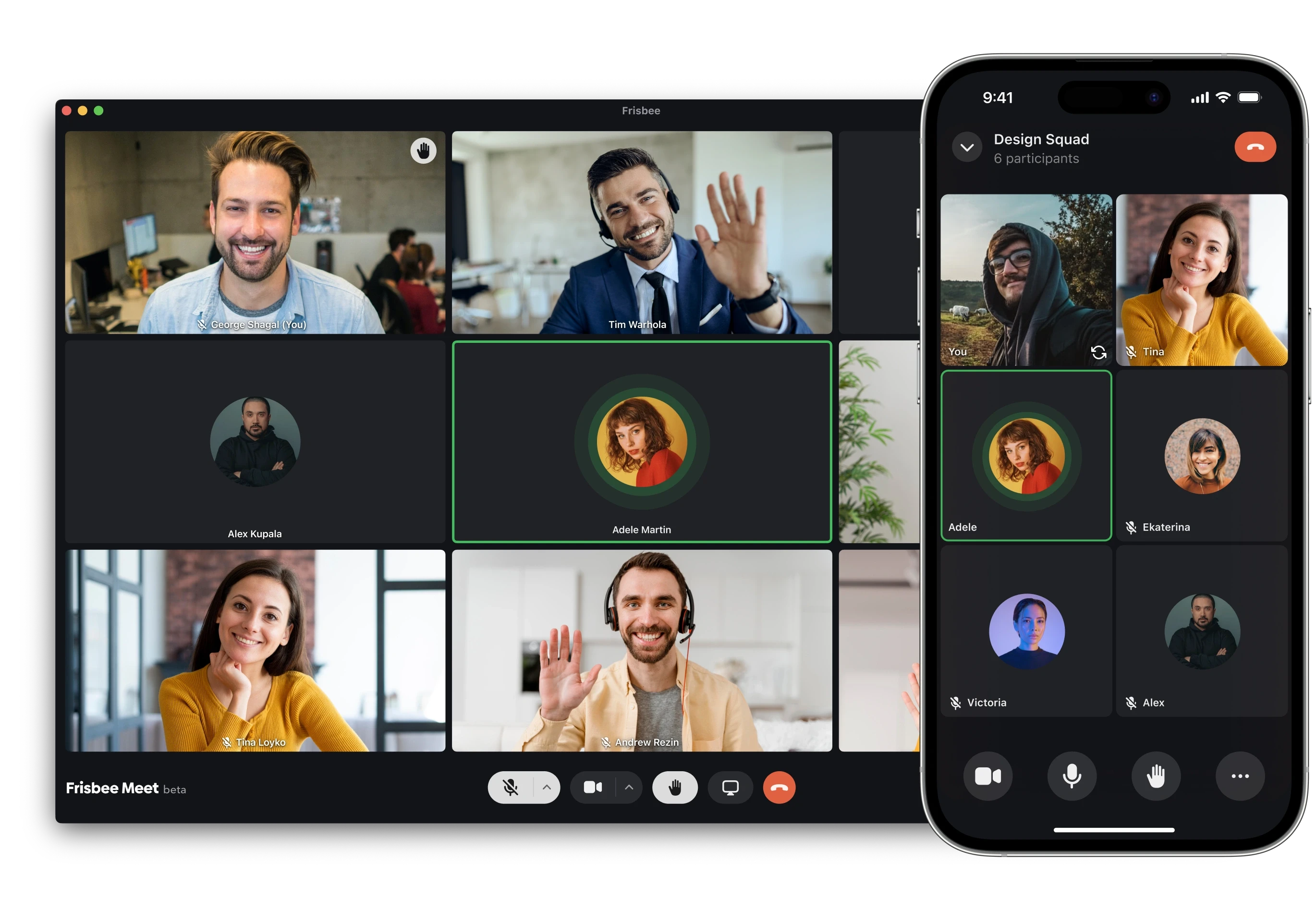 Frisbee · How we designed videomeetings to help 36% of app users successfully conduct work communication every day